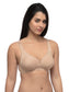 Inner Sense Women Bamboo Cotton Non-Wired Non Padded Bra-ISB057-Black_Skin_Maroon