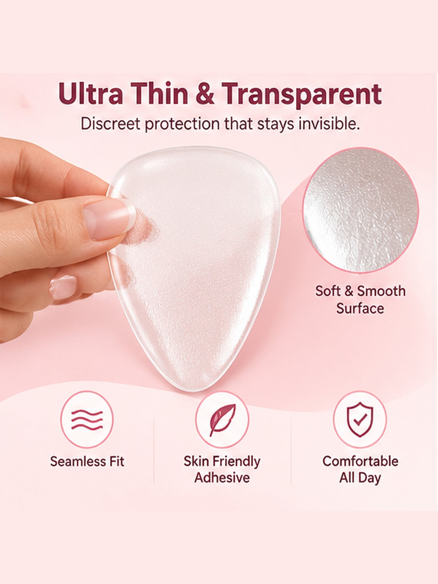 Inner Sense Pack of 2 Reusable Camel Toe Concealers-CTC001