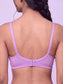 Inner Sense Bamboo Organic Cotton Laced non-Padded Bra- ISB019-Violet Tulle