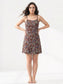 Inner Sense Bamboo Organic Cotton Nightdress-ISL067-Brown Print