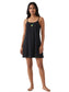 Inner Sense Bamboo Organic Cotton Nightdress-ISL070-Black Pineapple