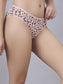Inner Sense Women Bamboo Medium-Rise Bikini Briefs-ISPB201-Pink cheetah