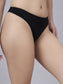 Inner Sense Women Bamboo Pack of 3 Thong Briefs-ISPB205-Skin_Skin_Black