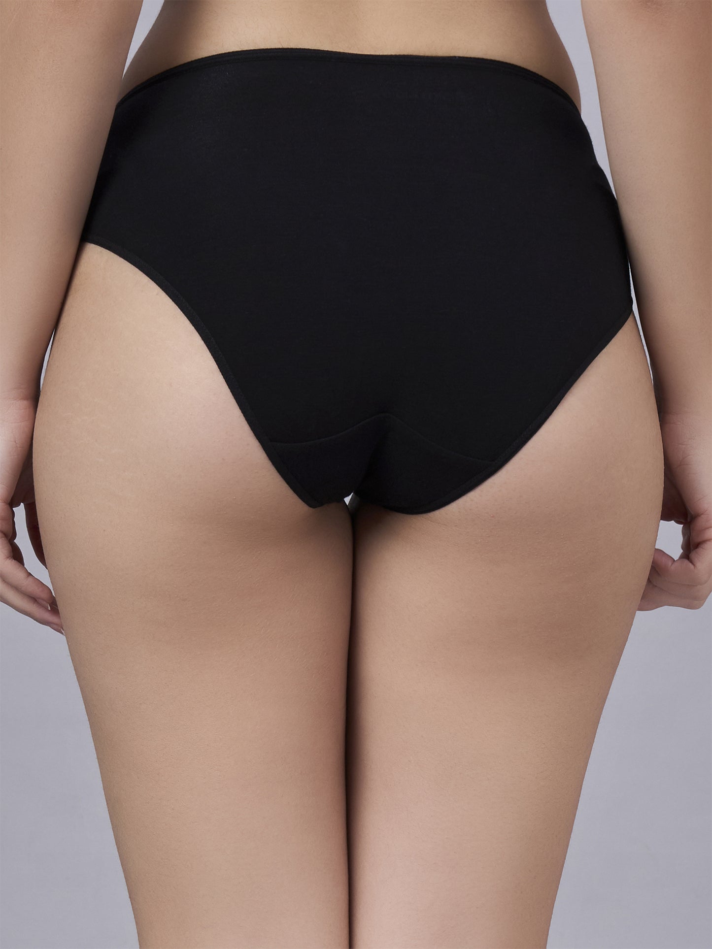 Inner Sense Women Bamboo Pack of 3 Hipster Briefs-ISPB203-3Black