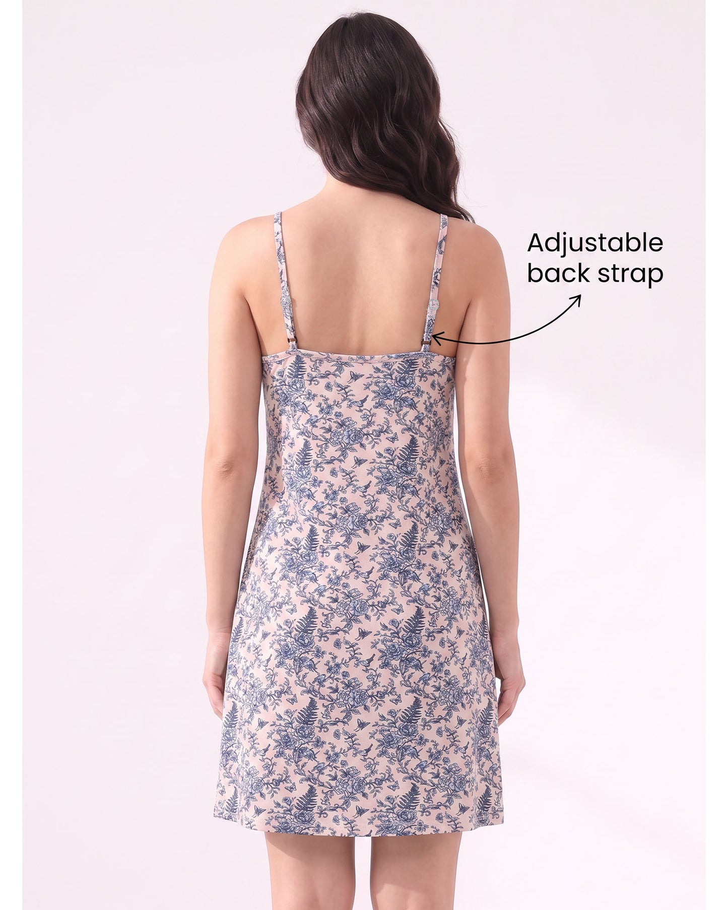 Inner Sense Organic Cotton Nightdress-ISL073-Toile