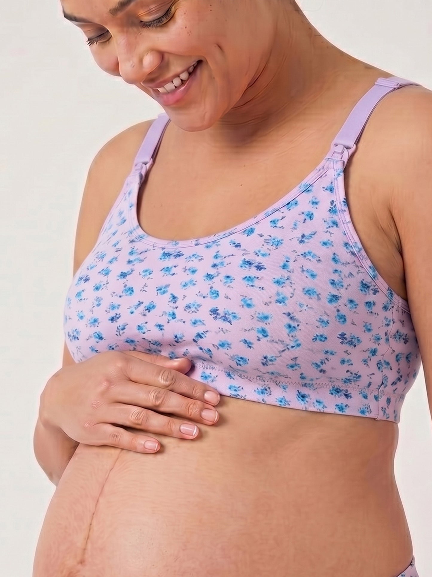Inner Sense Women Bamboo Organic Cotton Full coverage Non-padded Maternity Bra-IMB004J