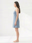 Inner Sense Bamboo Organic Cotton Nightdress-ISL065-Aqua Print