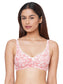 Inner Sense Women Bamboo Cotton Non-Wired Non Padded Bra-ISB057-Skin_Pink Lace Print_Maroon