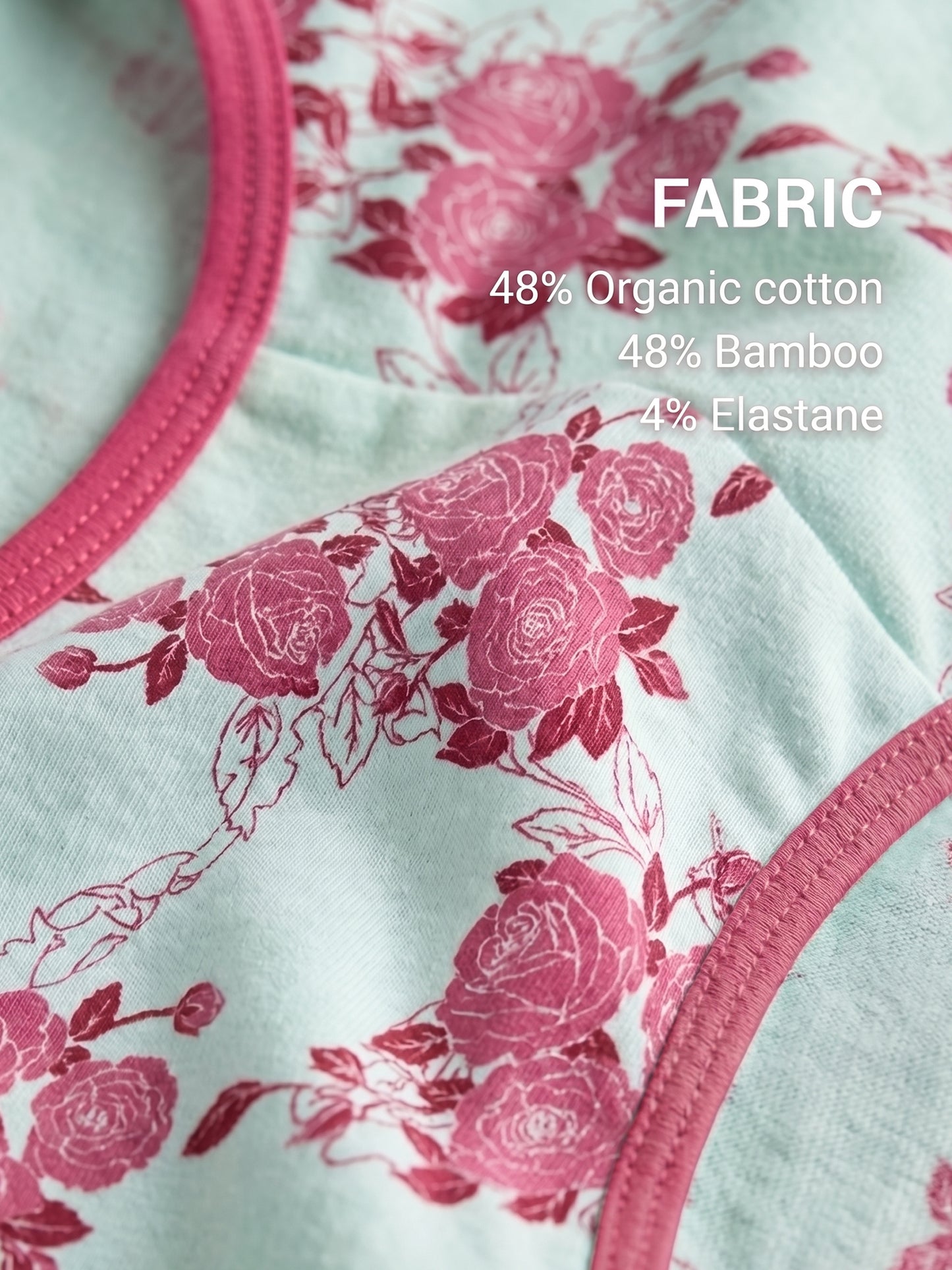 Organic Cotton Antimicrobial Maternity Panty-IMP102-Pink Floral Print_Pink Floral Print-