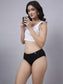 Inner Sense Women Bamboo Medium-Rise Bikini Briefs-ISPB201-Black