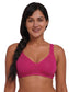 Inner Sense Women Bamboo Cotton Non-Wired Non Padded Bra-ISB057-Maroon_Bright Pink