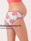 Organic Cotton Antimicrobial Maternity Panty-IMP102-Pink Floral Print_Pink Floral Print-