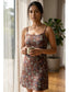 Inner Sense Bamboo Organic Cotton Nightdress-ISL067-Brown Print