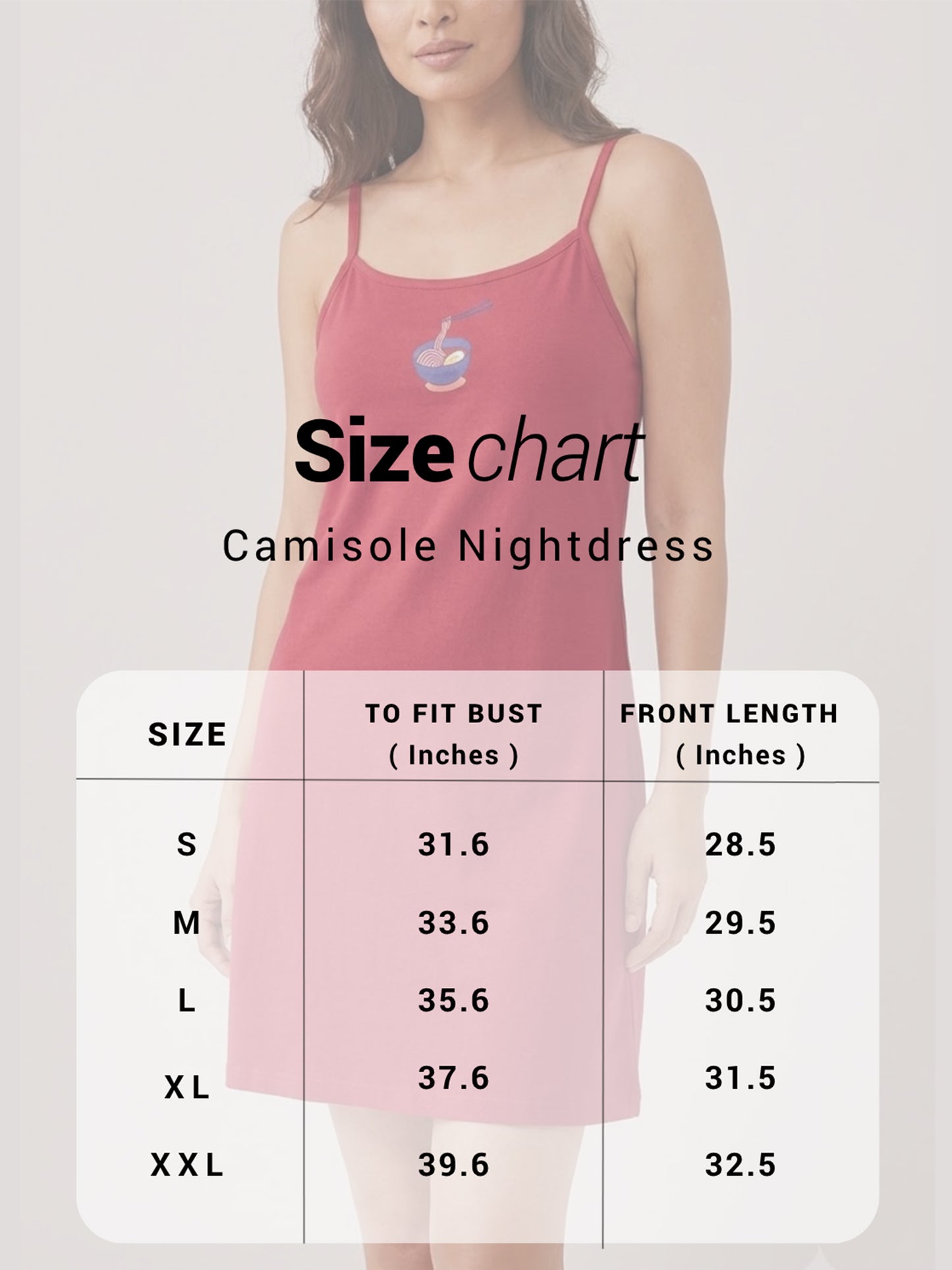 Inner Sense Bamboo Organic Cotton Nightdress- ISL074-Ramen