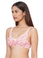 Inner Sense Women Bamboo Cotton Non-Wired Non Padded Bra-ISB057-Skin_Pink Lace Print_Maroon