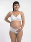 Organic Cotton Antimicrobial Padded NonWired Feeding Bra-IMB009D