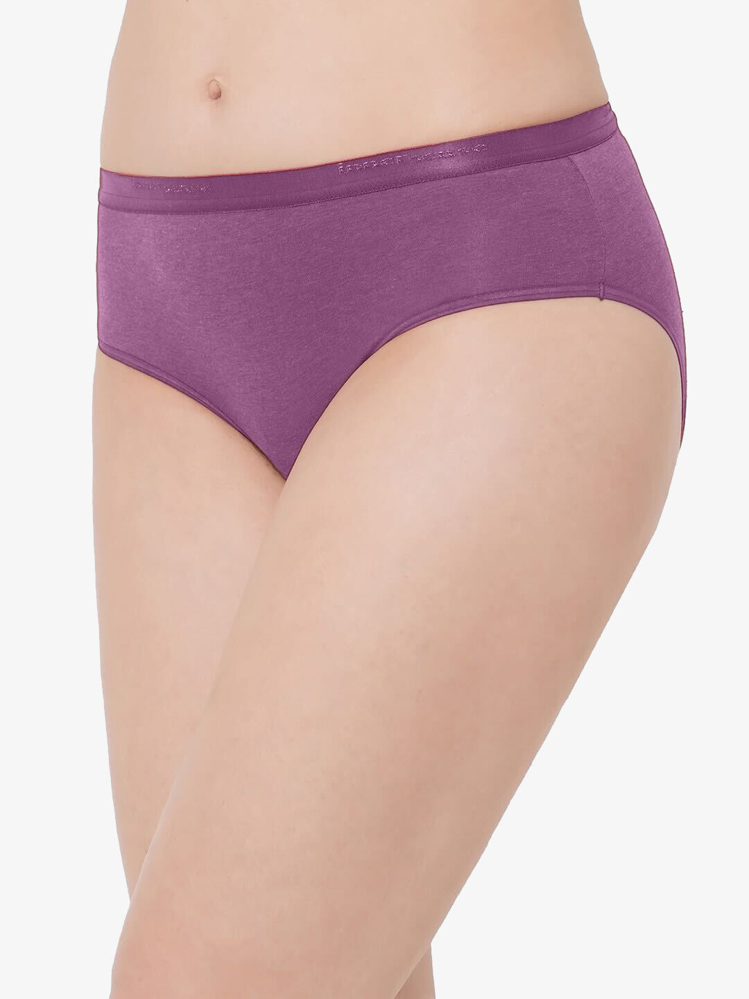 Organic Cotton Antimicrobial  High waist Hipster-ISP002-Deep Purple_Deep Purple