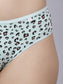 Inner Sense Women Bamboo Medium-Rise Bikini Briefs-ISPB201-Aqua cheetah