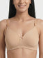 Inner Sense Lightly Padded Strapless Antimicrobial Bra-ISB124-Skin