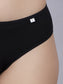 Inner Sense Women Bamboo Medium-Rise Bikini Briefs-ISPB201-Black