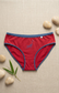 Inner Sense Women Bamboo Medium-Rise Pack of 3 Bikini Briefs-ISP040-3Pointsetia