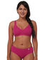 Inner Sense Women Bamboo Cotton Non-Wired Non Padded Bra-ISB057-Maroon_Bright Pink