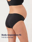 Organic Cotton Antimicrobial Maternity Panty-IMP102-Black-