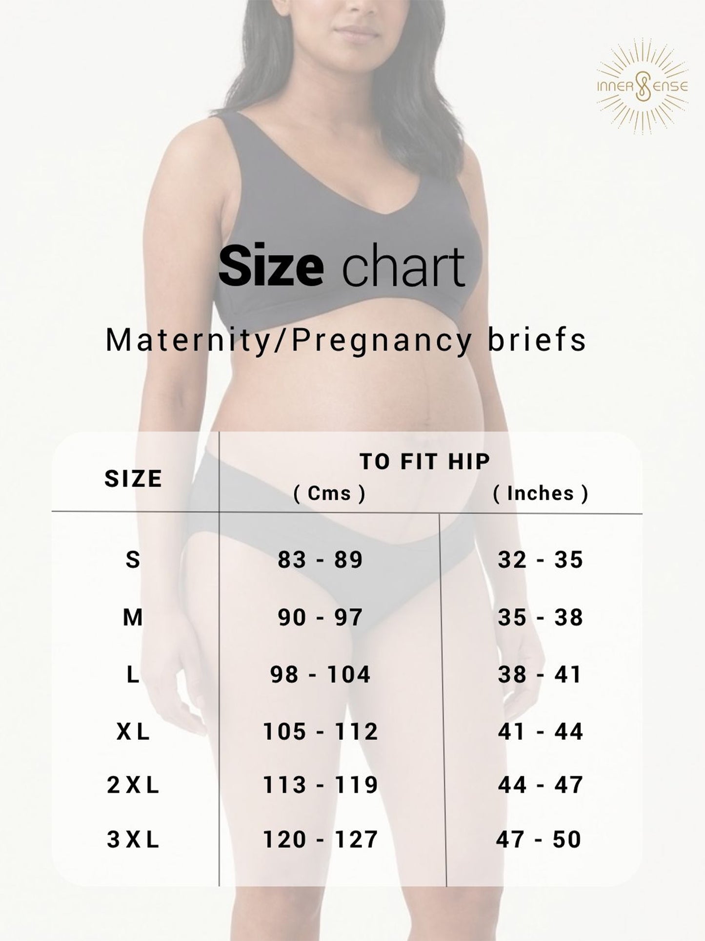 Organic Cotton Antimicrobial Maternity Panty-IMP102-Black-