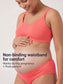 Organic Cotton Antimicrobial Maternity Panty-IMP102-Bright Pink-