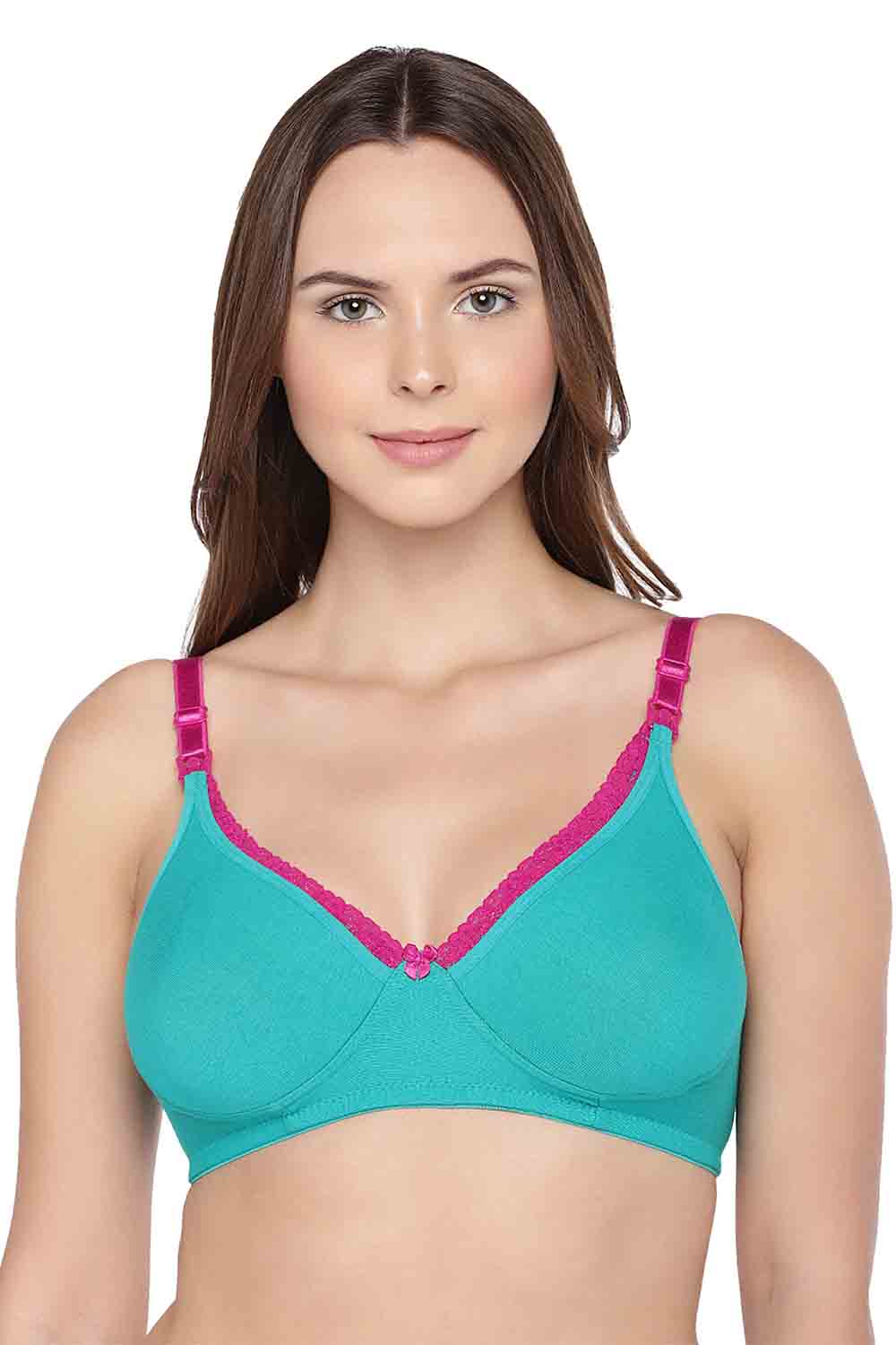 Organic Cotton Antimicrobial Laced Maternity Bra (Pack of 3)-IMB003A_3B_3C
