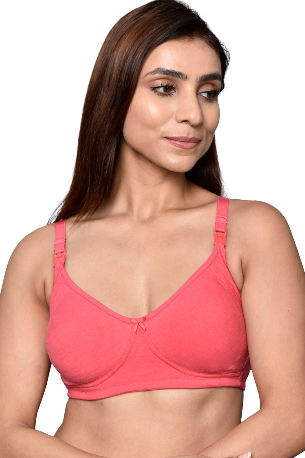 Inner Sense Organic Cotton Bamboo Concentric Stitches Nursing Bra