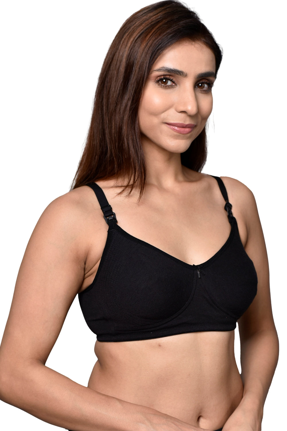 Inner Sense Organic Cotton Bamboo Concentric Stitches Nursing Bra