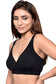 Inner Sense Organic Cotton Bamboo Overlap Nursing Bra With Removable Pads