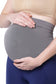 Bamboo Fiber Seamless Side Maternity Belly Band-ISMB001-Steel Grey-