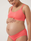 Organic Cotton Antimicrobial Maternity Panty-IMP102-Black_Bright Pink