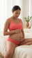 Organic Cotton Antimicrobial Maternity Panty-IMP102-Skin_Bright Pink