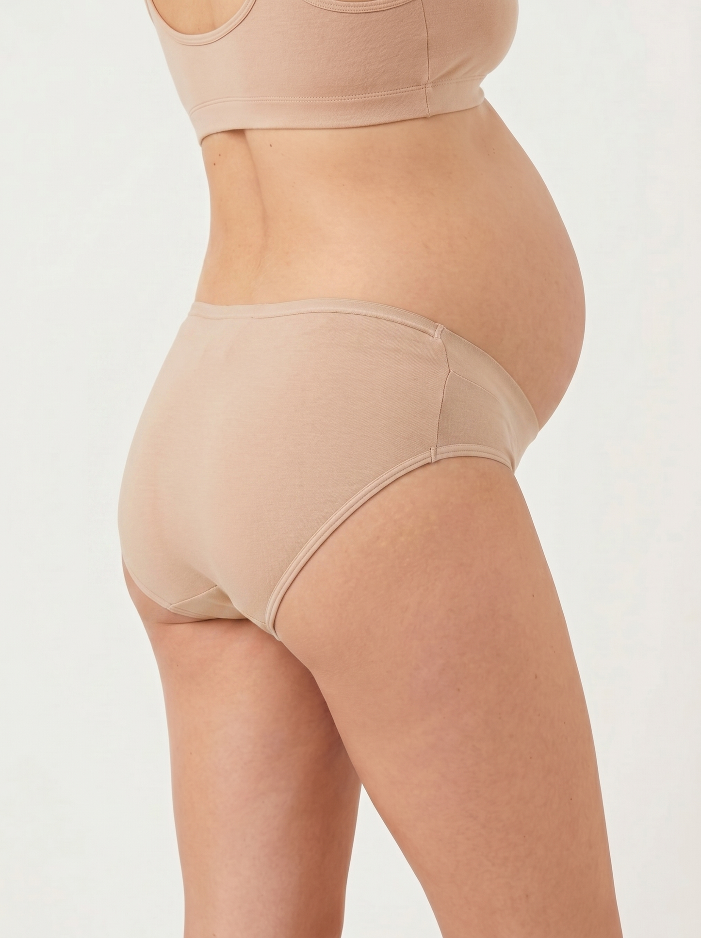 Organic Cotton Antimicrobial Maternity Panty (Pack Of 2)-IMP102-Skin_Skin-