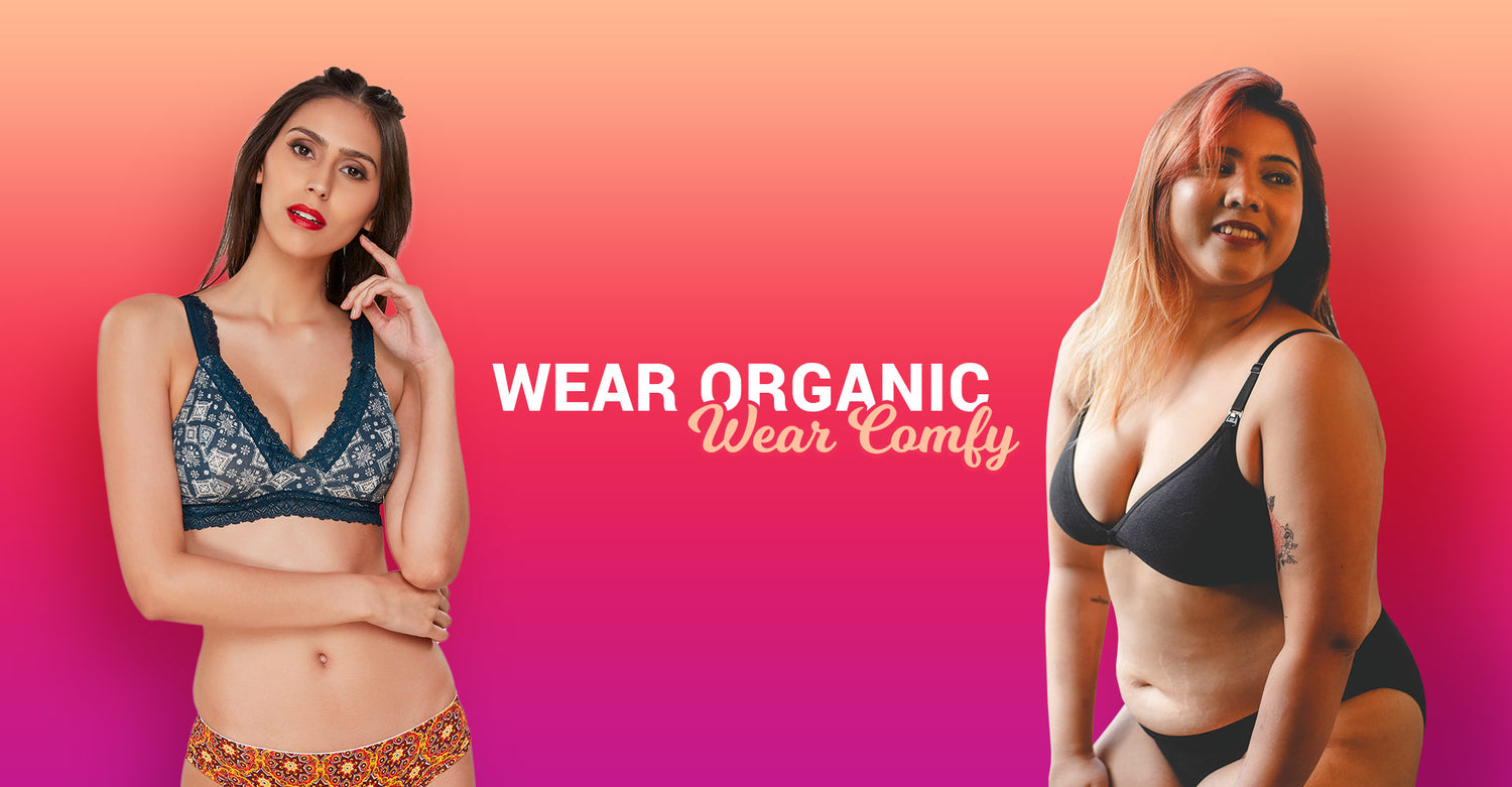 Organic Cotton Lace Bralette - Gabi - Natural Clothing Company