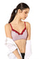 Organic Cotton Antimicrobial Laced Cushioned Bra-ISB021-