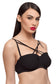 Organic Cotton  Antimicrobial Padded Underwired Criss-cross Cage Bra-ISB055-