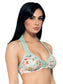 Organic Cotton  Blended Antimicrobial Non-wired Lace touch Bralette-ISB094-