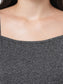 Organic Cotton Nightdress ISL063-Dark Grey melange