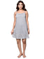 Organic Cotton Nightdress with Hairband ISL062-Grey Lines