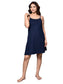 Organic Cotton Nightdress with Hairband ISL060-Navy Blue