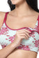 Organic Cotton  Antimicrobial Seamless Maternity Bra and Panty set-IMBP004C_IMP102-Pink Floral Print