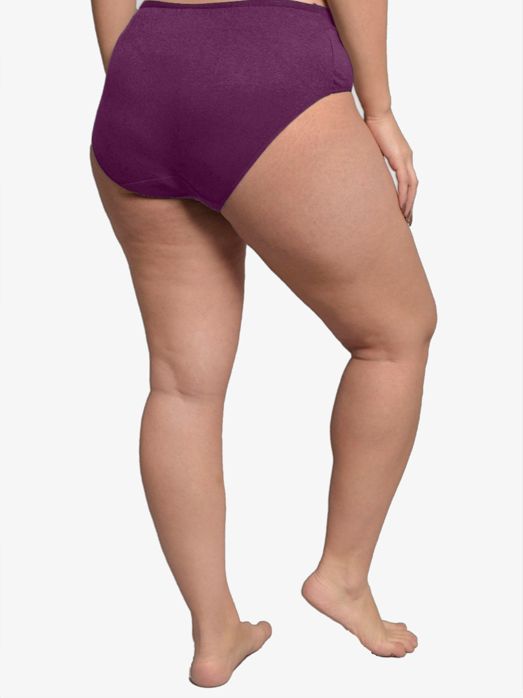 Plus Organic Cotton Antimicrobial Maternity Panty-IMP102-Sangria_Deep Purple