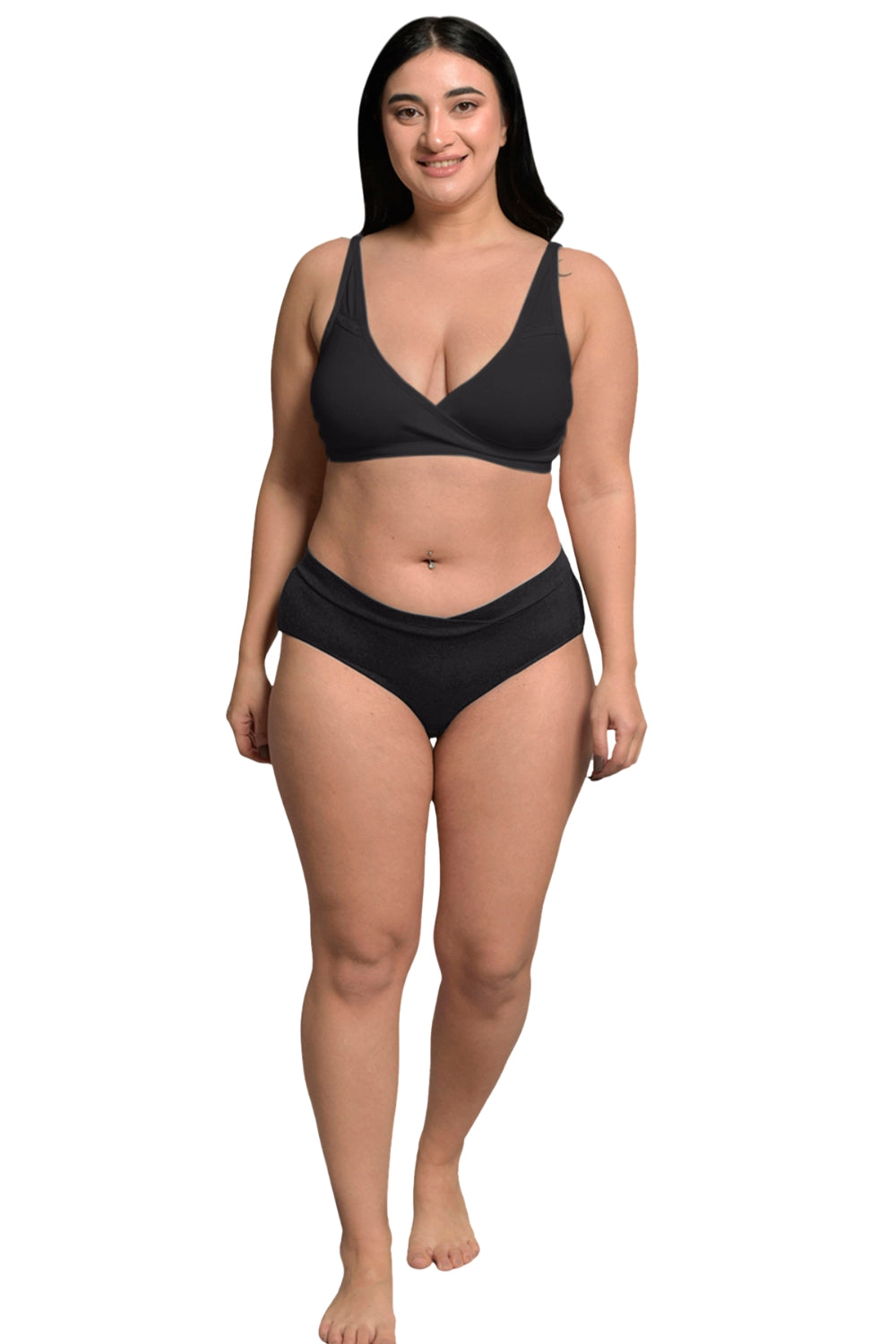 Inner Sense Organic Cotton Bamboo Overlap Nursing Bra