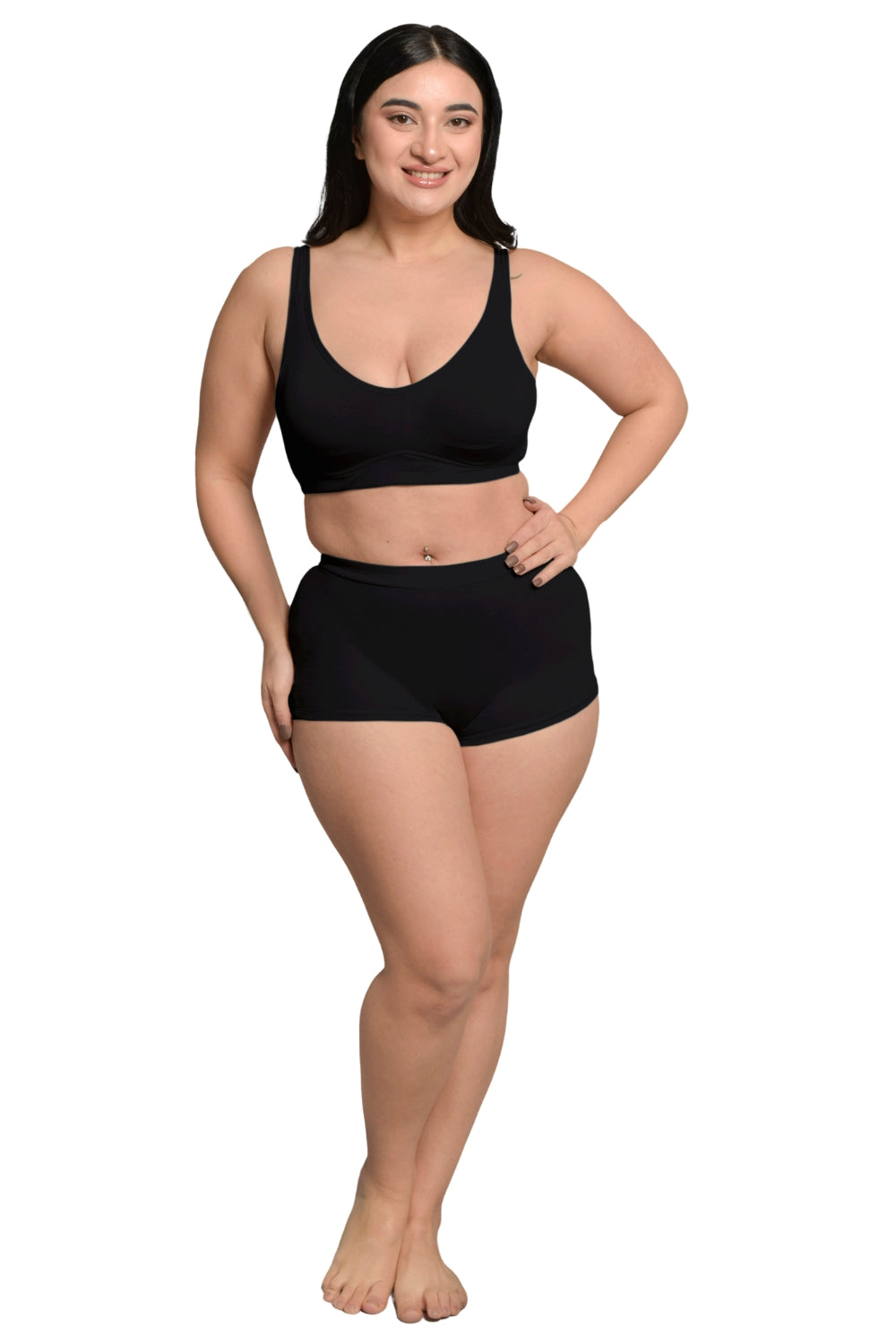 Inner Sense Organic Cotton Bamboo Plus Size Minimizer Bra