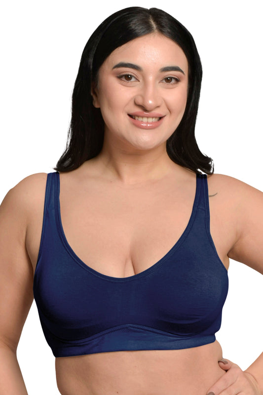 Inner Sense Organic Cotton Bamboo Plus Size Minimizer Bra