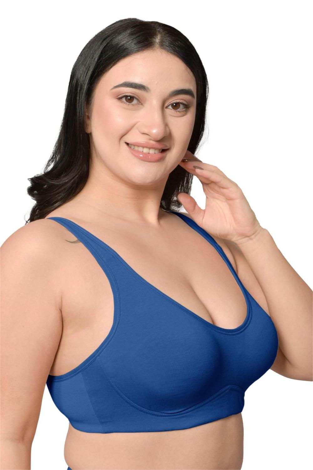 Inner Sense Organic Cotton Bamboo Plus Size Minimizer Bra